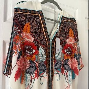 Rose & Olive Boho Print Top